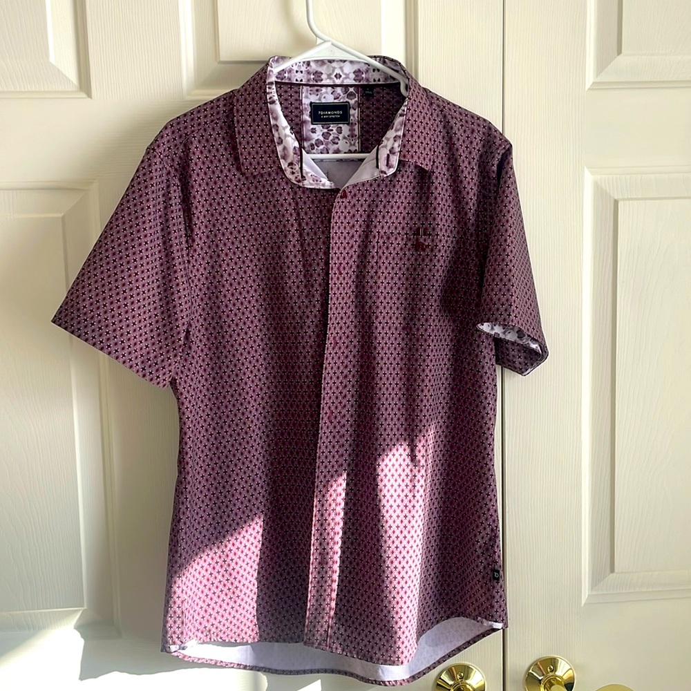 Purple long sleeve button up
